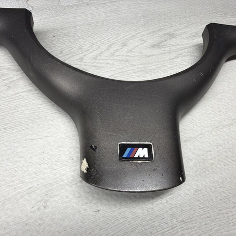 OEM 01-06 BMW E46 M3 Lower Steering Wheel Trim Cover Plate Titan Shadow Grey