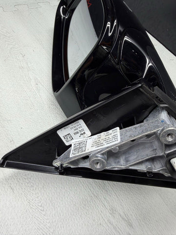 21-26 BMW G80 M3 Sedan Left Side Door Mirror W/ Camera Black Gloss *Broken Base