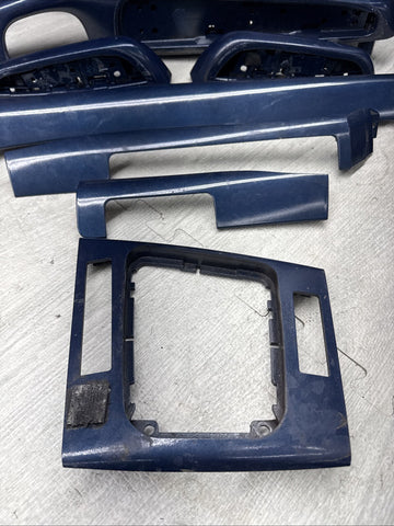 01-06 BMW E46 M3 Convertible Interior Armrests Trim Set Painted Blue