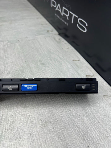 BMW E46 00-06 323 325 330 M3 Coupe Center Console Tray BLUE SPORT BUTTON 6925514
