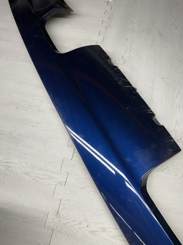 01-06 BMW E46 M3 Rear Bumper Lower Lip Diffuser Trim Panel OEM Interlagos Blue