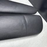 01-06 BMW E46 M3 Convertible Door Upper Arm Rest Armrest Pads Black