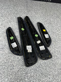 01-06 BMW E46 M3 Convertible Door Upper Arm Rest Armrest Pads Black