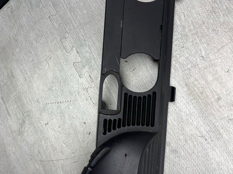 01-06 BMW E46 CONVERTIBLE REAR SEAT ROLLOVER BAR TRIM COVER 8204279 OEM BLACK