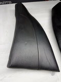 00-03 BMW E39 M5 BLACK REAR LEATHER SEAT CUSHION UPPER SIDE BOLSTERS OEM