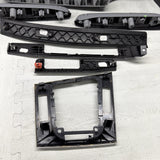 01-06 BMW E46 M3 Coupe Interior Armrests Trim Set Brushed Aluminum *Tab*