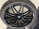 BMW 18-24 X5M X6M Competition 21" 22" Rims Wheels OEM 818M Gloss Black