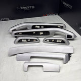01-06 BMW E46 M3 Convertible Interior Armrests Trim Set Brushed Aluminum *Notes*