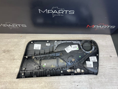 01-06 BMW E46 M3 DRIVER LEFT SIDE DOOR PANEL CARD BLACK OEM
