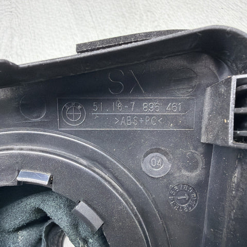 01-06 BMW E46 M3 Center Dome SMG Shift Plate Titan Shadow Grey