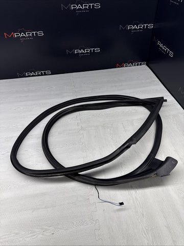 BMW E46 M3 01-06 Left Driver Side Door Weather Strip Seal Black OEM
