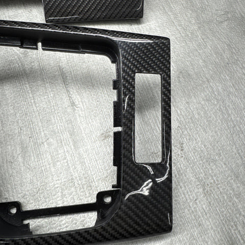 01-06 BMW E46 M3 Convertible Interior Armrests Trim Carbon Fiber *Notes*