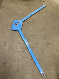 01-06 BMW E46 M3 Rear Underbody V Brace Bar OEM Blue