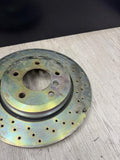 Pair Set of 2 Rear Brembo Brake Disc Rotors X-Drilled Sport BMW E46 330i