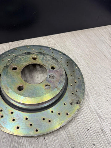 Pair Set of 2 Rear Brembo Brake Disc Rotors X-Drilled Sport BMW E46 330i