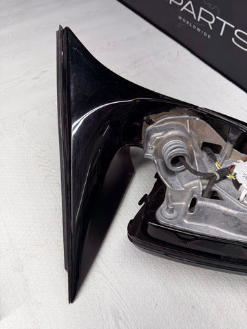 13-16 BMW F10 M5 RIGHT PASSENGER SIDE MIRROR NO CAMERA SAPPHIRE BLACK *DAMAGE