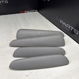 01-06 BMW OEM E46 M3 Coupe Trim Armrest Pads Set Gray Grey 8238622 *Notes*