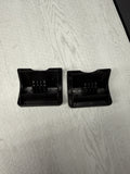 BMW E46 Rear Seat Belt Anchor Caps Covers Black OEM 99-06 323 325 328 330 M3