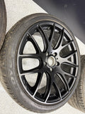 Beyern Wheels Rims 5x120 BMW E46 M3 19x8.5 ET40 19x9.5 ET38 Matte Black Set