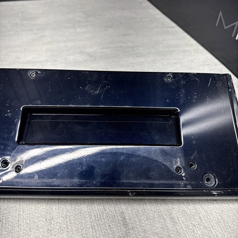 BMW E46 M3 01-06 Front License Plate Base 51112694726 2694726 Carbon Black OEM