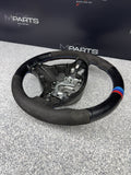 BMW Steering Wheel 01-06 E46 M3 Stock SMG Rewrapped Tri Color Stripe