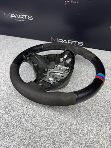 BMW Steering Wheel 01-06 E46 M3 Stock SMG Rewrapped Tri Color Stripe