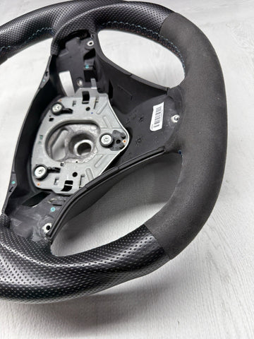 BMW 08-13 E90 E92 E93 M3 DCT Flatbottom Steering Wheel Rewrapped