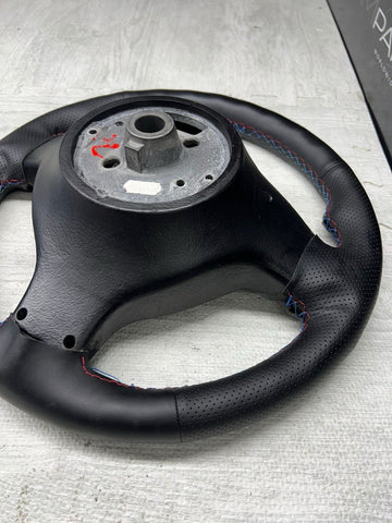 REWRAPPED Perforated BMW Steering Wheel 01-06 E46 M3 Stock MANUAL 32342282020
