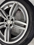 OEM BMW F10 F13 Front Wheel Rim 19x8.5 ET33 Double Spoke Style 351 Silver *Crack