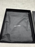 Saint Laurent YSL Black Grained Leather Monogramme Card Holder Case Wallet