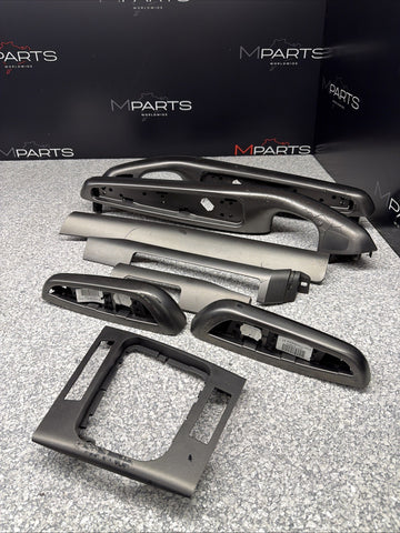01-06 BMW E46 M3 Convertible Interior Armrests Trim Set Titan Shadow Grey