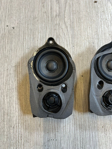 01-06 BMW E46 M3 HAES FRONT MID RANGE TWEETER SPEAKERS 65138374697