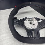 OEM BMW M3 G80 G82 M4 Custom Flat Bottom  Steering Wheel Alcantara Black Ring