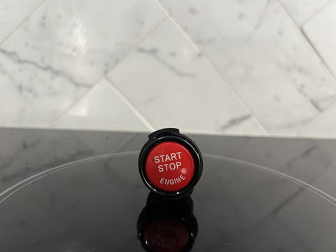 BMW Start / Stop Switch Button Cover Cap Red Gloss Black E70 E71 X5M X6M