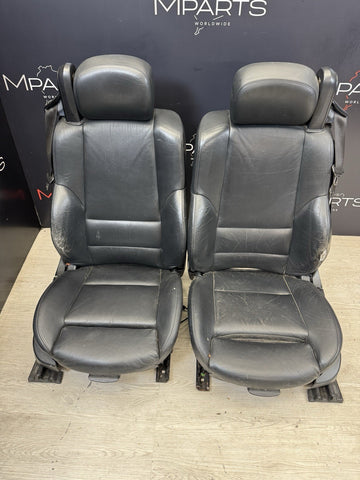 01-06 BMW E46 M3 Convertible Interior Front Heated Seats Black *Notes*