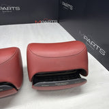 BMW 01-06 E46 M3 Convertible Rear Headrests Head Rests Imola Red OEM *Tab