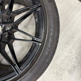 OEM BMW G82 G83 G80 M3 Rear Wheel Rim Style 826M R20x10.5" ET20 Black w/Tire