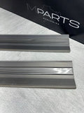 96-99 BMW E36 M3 Coupe Door Sills Trims Pair Dove Grey OEM