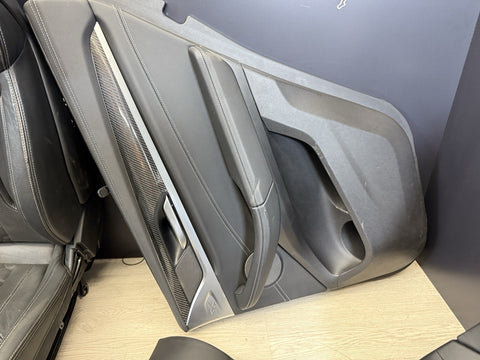 20-25 BMW F97 X3M Original Black Front Rear Door Interior Seats Complete *Rail