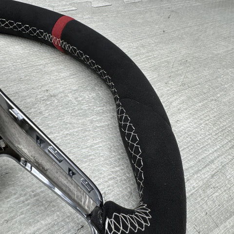 PORSCHE 991 GT3 991.2 GT 3 RS 997.2 BLK LEATHER PDK SHIFT STERRING WHEEL RED TOP