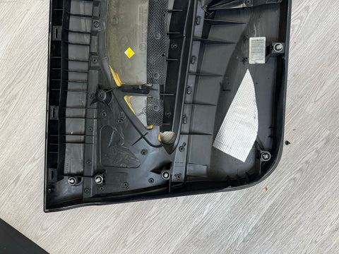 01-06 BMW E46 M3 FRONT LEFT DRIVER SIDE DOOR PANEL CARD IMOLA RED OEM