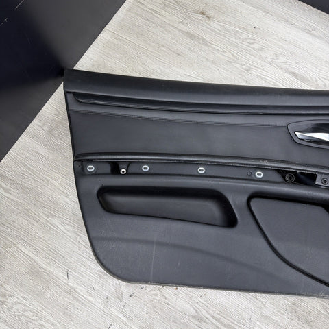 08-13 BMW E92 M3 Original Black Interior Front Left Driver Door Card Panel