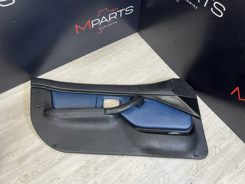 96-02 BMW Z3 M Z3M Front Left Driver Door Card Panel Cover Trim Estoril Blue