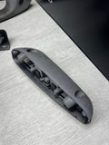 01-06 BMW E46 M3 Convertible Interior Armrests Trim Set Titan Shadow Grey + Pads