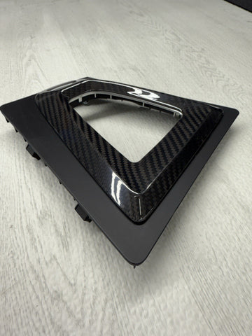 15-20 BMW F80 F82 F83 M3 M4 Center Dome DCT Shifter Plate + Carbon Fiber Overlay