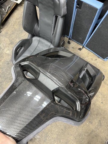 2021-2024 BMW G80 M3 Carbon Bucket Front Seats Merino Black Leather 18k Miles