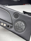 01-06 BMW E46 M3 Convertible Rear Left Right Door Cards Panels Covers Black