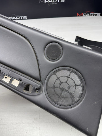 01-06 BMW E46 M3 Convertible Rear Left Right Door Cards Panels Covers Black