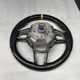 Porsche 911.1 GT3 2015 Steering Wheel Carbon Fiber PDK Carbon Trim Yellow