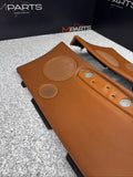 01-06 BMW E46 M3 Convertible Door Upper Arm Rest Armrest Pads Cinnamon